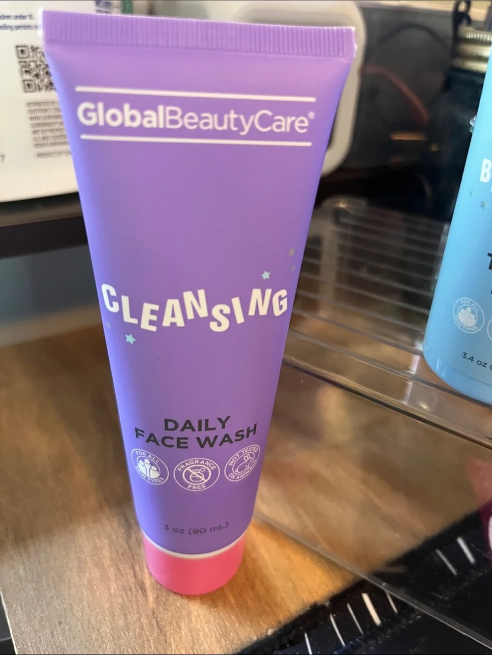 GlobalBeautyCare Balancing Toner Mist - Blue with Pink Accents